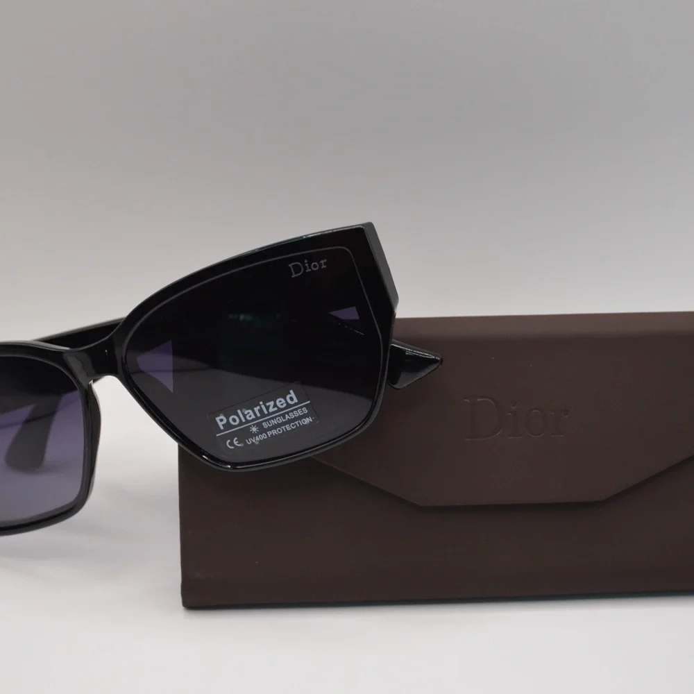 Dior Women’s Sunglasses | Black & White Temples | Gray/Purple Gradient Polarized - Picture 16 of 16